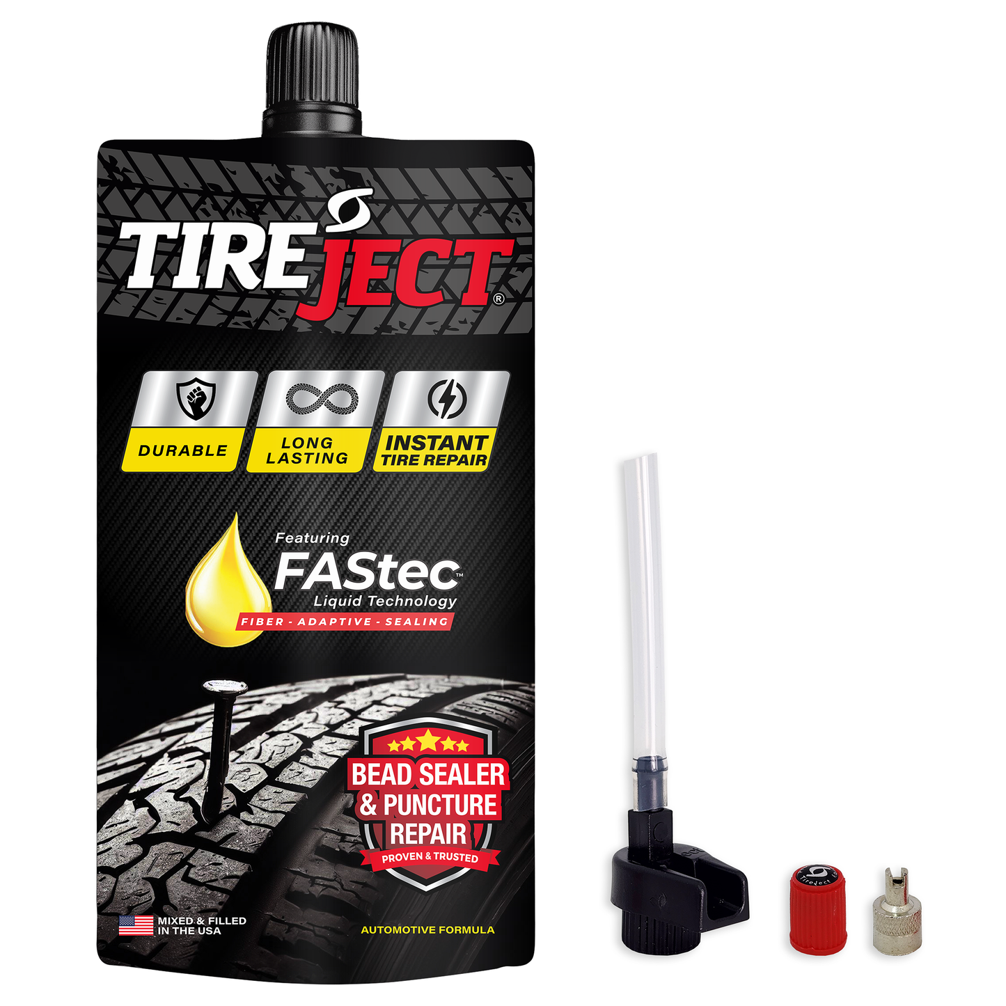 AUTO Instant Tire Repair Kit: Truck/SUV/Trailer (10oz)