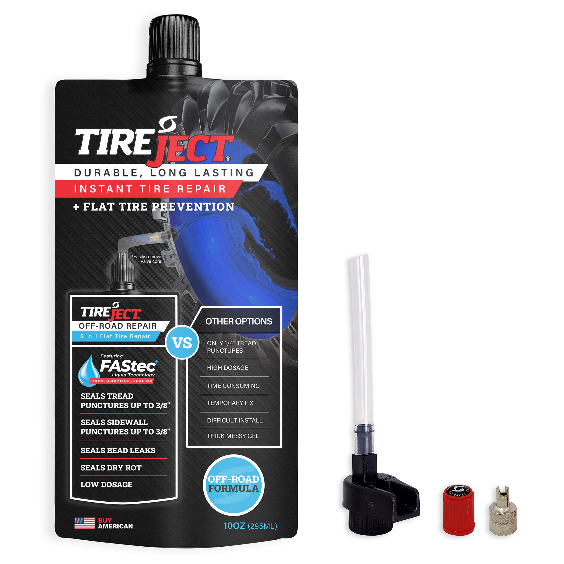 OFF-ROAD Instant Tire Repair Kit (10oz for ATV+SxS+Mower+Golf-cart OFF-ROAD Instant Tire Repair Kit (10oz for ATV+SxS+Mower+Golf-cart